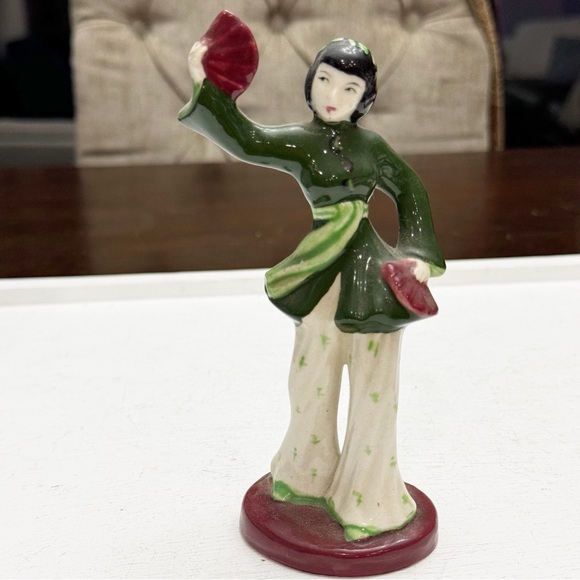 Laurel Japan Other - Stamped Copyright Laurel Japan Ceramic Dancer Figurine Cultural Dress Vintage Gl